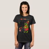 Sagging But Still Gagging Funny Christmas Frog Hol Tシャツ (正面フル)