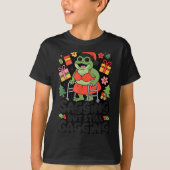 Sagging But Still Gagging Funny Christmas Frog Hol Tシャツ (正面)