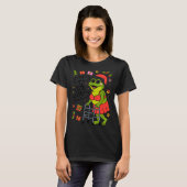 Sagging But Still Gagging Funny Christmas Frog Hol Tシャツ (正面フル)