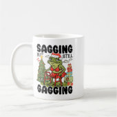 Sagging But Still Gagging, Funny Christmas Meme コーヒーマグカップ (左)
