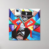 Saginaw Grant Cubism Picasso Inspired Painting キャンバスプリント (正面)
