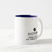 Sagitarius Zodiac Sign Astrology Birthday Mug ツートーンマグカップ (正面右)