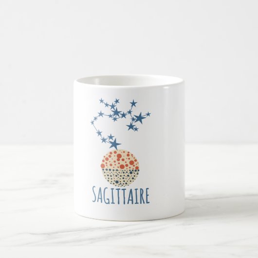 Sagittaire signe astrologique コーヒーマグカップ (中央)