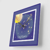Sagittario 23 novembre al 21 dicembre Uhr スクエア壁時計 (傾斜)