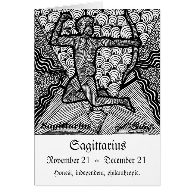 Sagittarious ((占星術の)十二宮図の印) (正面)