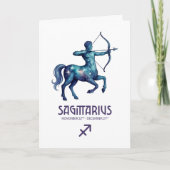 Sagittarius Birthday Card シーズンカード (正面)