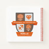 Sagittarius Birthday Crest™ November 22-30 ノートブック (裏面)