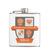 Sagittarius Birthday Crest™ November 22-30 フラスク (正面)