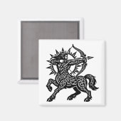 Sagittarius Centaur Archer — Mythic Zodiac Inkwork マグネット (正面/裏面)
