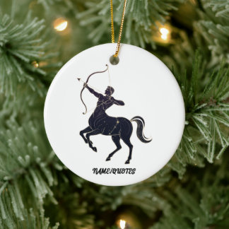 Sagittarius Constellation Line Art – Cosmic Zodiac セラミックオーナメント