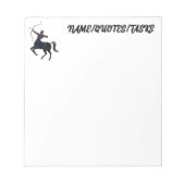 Sagittarius Constellation Line Art – Cosmic Zodiac ノートパッド (正面)
