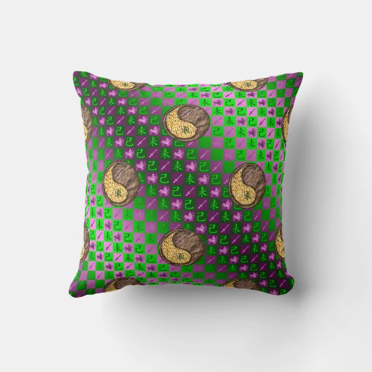 Sagittarius & Earth Goat クッション (裏面)