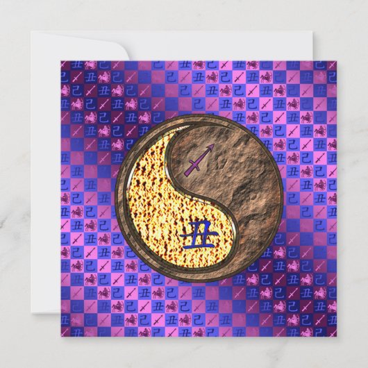 Sagittarius & Earth Ox カード (正面)