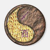 Sagittarius & Earth Rooster マグネット (正面)