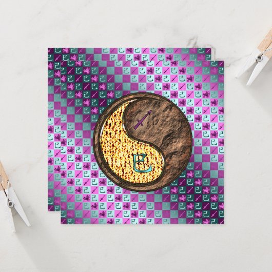 Sagittarius & Earth Snake カード (正面/裏面インサイチュ)