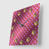 Sagittarius & Earth Tiger スクエア壁時計 (傾斜)