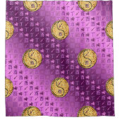 Sagittarius & Fire Rooster シャワーカーテン (正面)