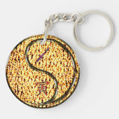 Sagittarius & Fire Tiger キーホルダー (裏面)