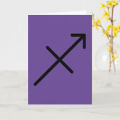 Sagittarius Greeting Card カード (黄色い花)
