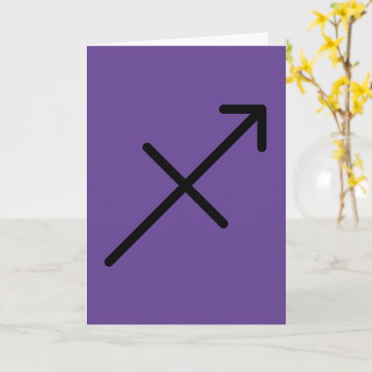 Sagittarius Greeting Card カード (黄色い花)