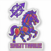 Sagittarius Mecha Stallion Warrior Art シール (正面)