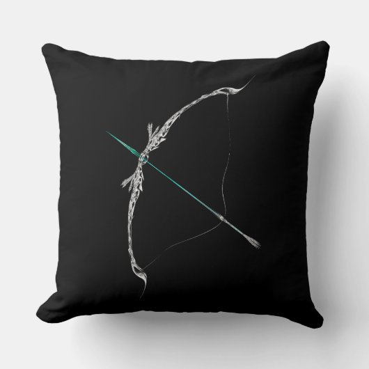Sagittarius – Minimalist Zodiac Decorative Pillow クッション (正面)