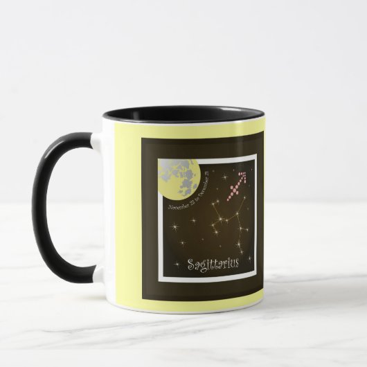 Sagittarius November 23 to December 21 Tasse マグカップ (左)