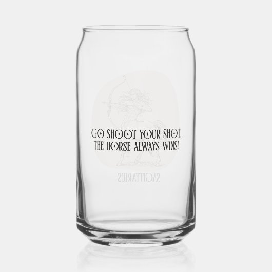 Sagittarius November Zodiac Birthday Gift Present ガラス缶 (裏面)