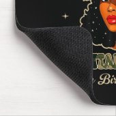 Sagittarius Queen Black Woman With Cap Camo Afro G マウスパッド (コーナー)