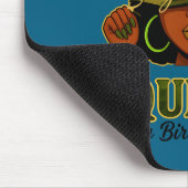 Sagittarius Queen Black Woman With Cap Camo It's M マウスパッド (コーナー)