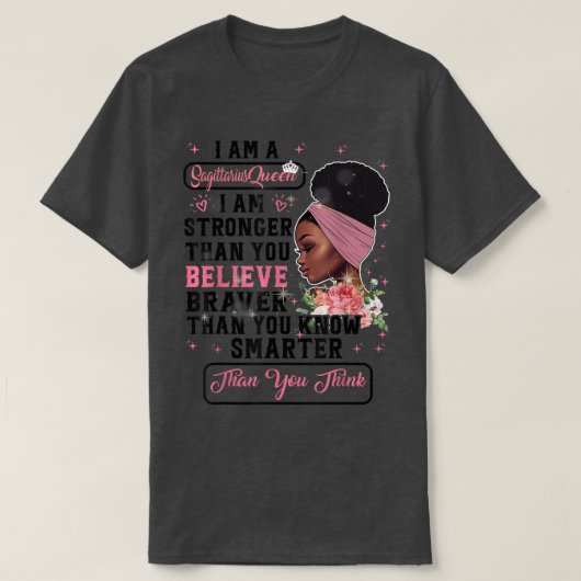 Sagittarius Queen Sweet As Candy Birthday Gift For Tシャツ (デザイン正面)