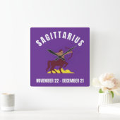 Sagittarius star sign スクエア壁時計 (ホーム)