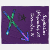 Sagittarius Throw Blanket フリースブランケット (正面(横))
