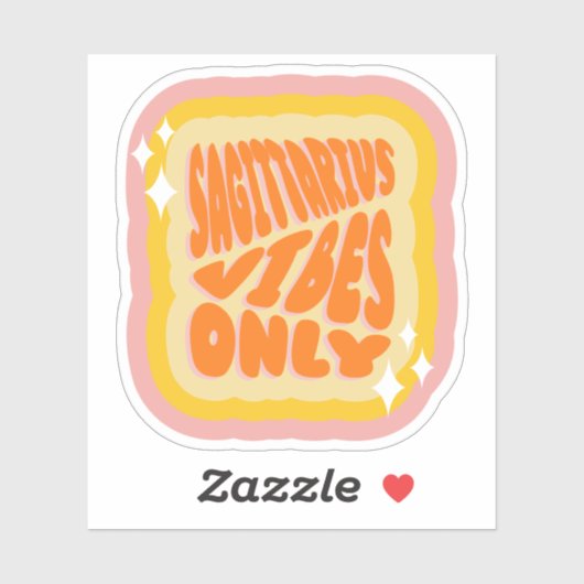 Sagittarius Vibes Only, Aesthetic Horoscope  シール (シート)