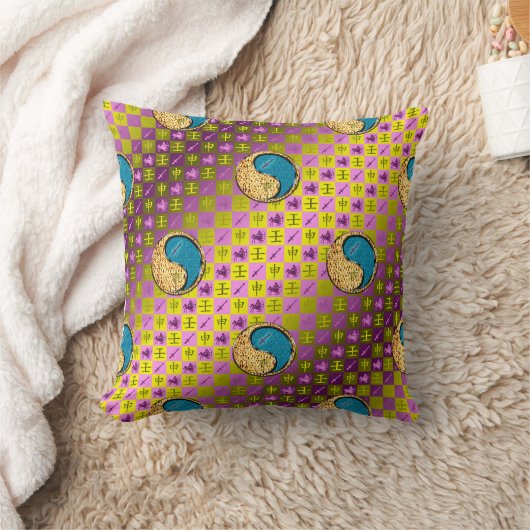 Sagittarius & Water Monkey クッション (ブランケット)