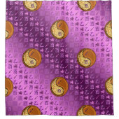 Sagittarius & Wood Rooster シャワーカーテン (正面)