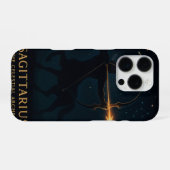 Sagittarius Zodiac Art – Celestial Archer iPhoneケース (裏面横)