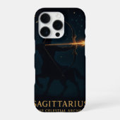Sagittarius Zodiac Art – Celestial Archer iPhoneケース (裏面)