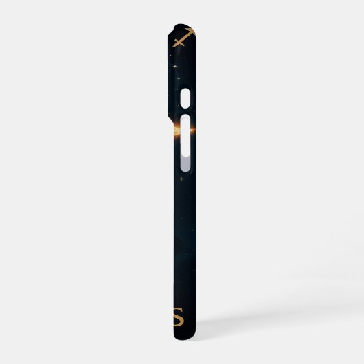 Sagittarius Zodiac Art – Celestial Archer iPhoneケース (左側面)