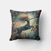 Sagittarius Zodiac Astrology Mystical Birthday クッション (裏面)
