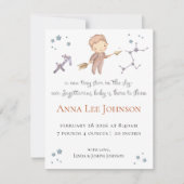 Sagittarius Zodiac Birth Announcement シーズンカード (正面)