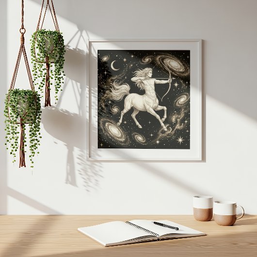 Sagittarius Zodiac Celestial Astrology ポスター
