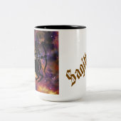 Sagittarius Zodiac Galaxy Archer – Astrology Horos ツートーンマグカップ (中央)