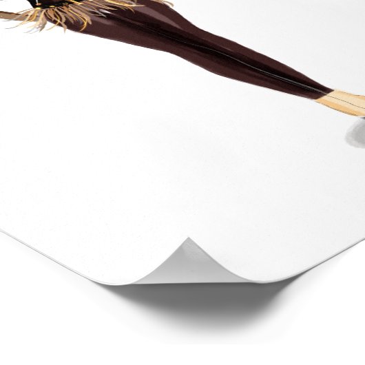 Sagittarius Zodiac Illustration – Hand Drawn ポスター (角)