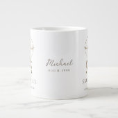 Sagittarius Zodiac Personalized Name & Birth Date ジャンボコーヒーマグカップ (正面)