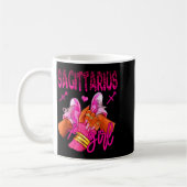 Sagittarius Zodiac Sign Birthday Queens Horoscope コーヒーマグカップ (左)