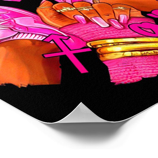 Sagittarius Zodiac Sign Birthday Queens Horoscope  ポスター (角)