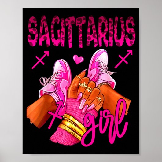 Sagittarius Zodiac Sign Birthday Queens Horoscope  ポスター (正面)