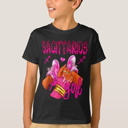 Sagittarius Zodiac Sign Birthday Queens Horoscope Tシャツ (正面)