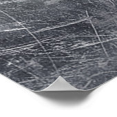 Sagittarius Zodiac Sign Distressed Steel ポスター (角)